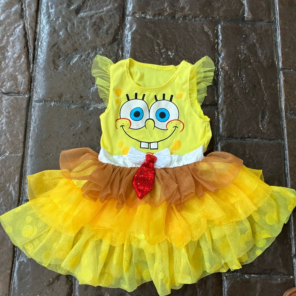 SpongeBob SquarePants Girls Tulle Dress Halloween Costume